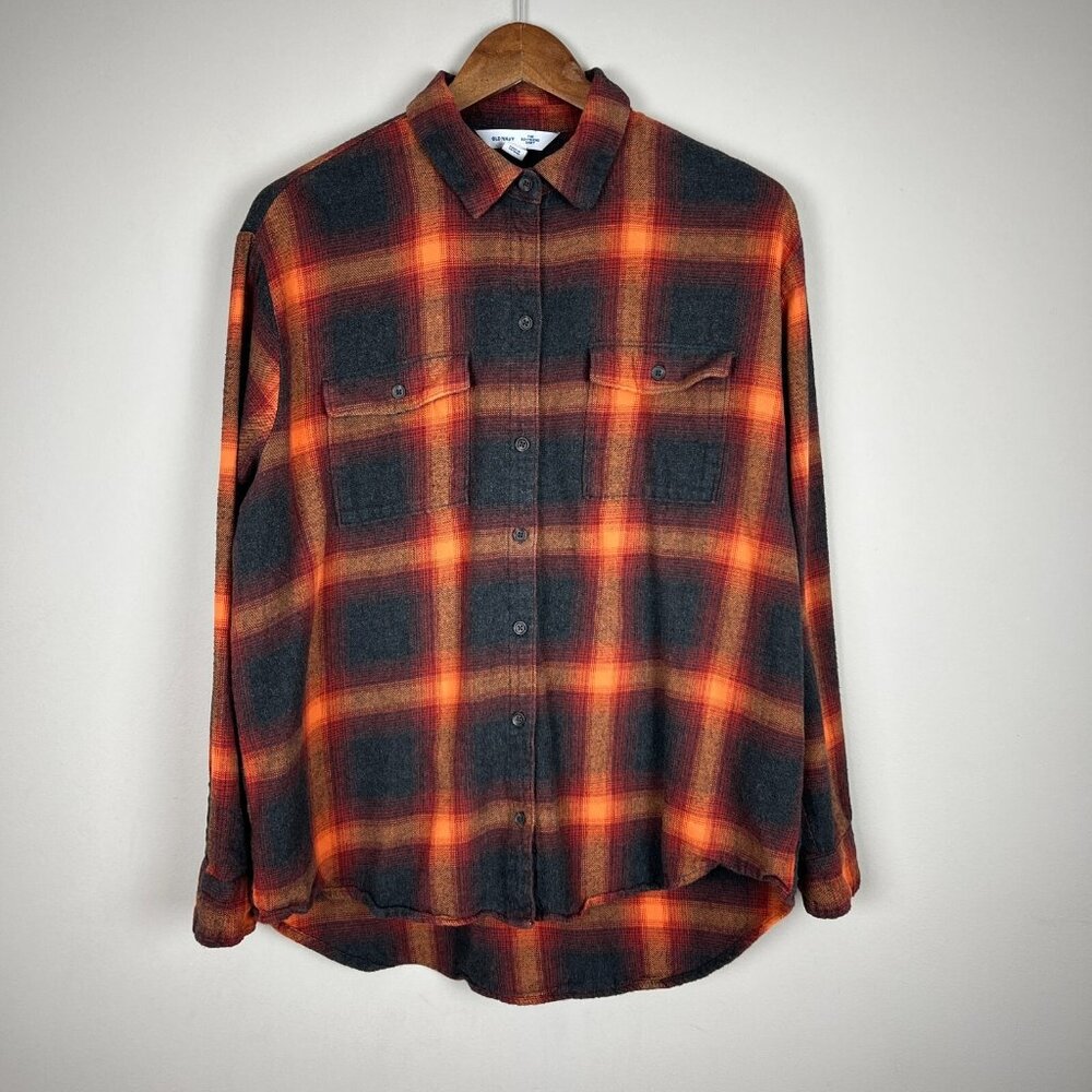 Old Navy Swiftie Boyfriend Plaid Flannel Shirt Large Tall Evermore Country Barn